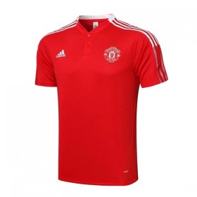Manchester United Tränings Polo 2022-23 Röd vit